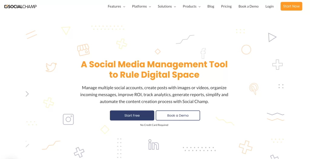 Social Champ homepage