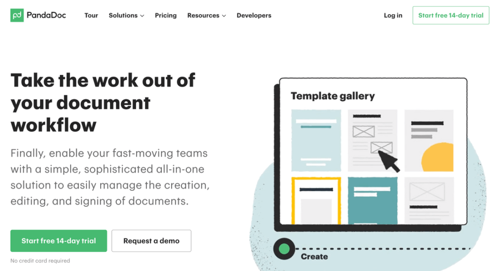 PandaDoc website homepage