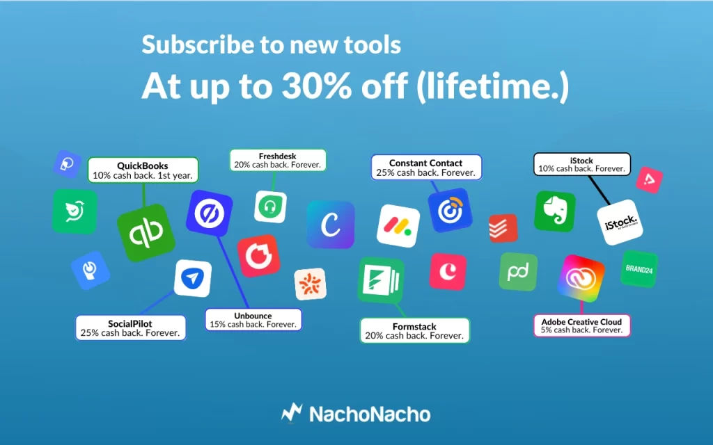NachoNacho SaaS marketplace products with discounts