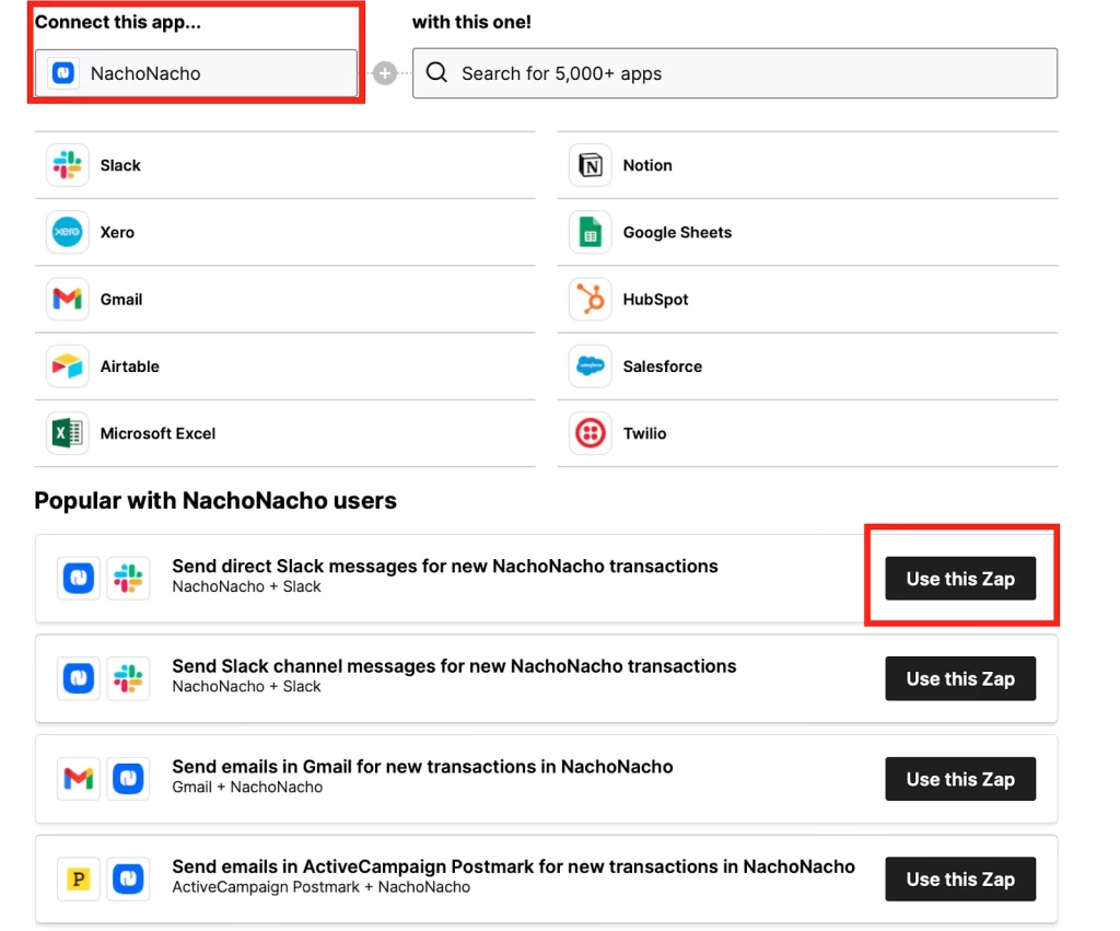 Popular Zapier integrations