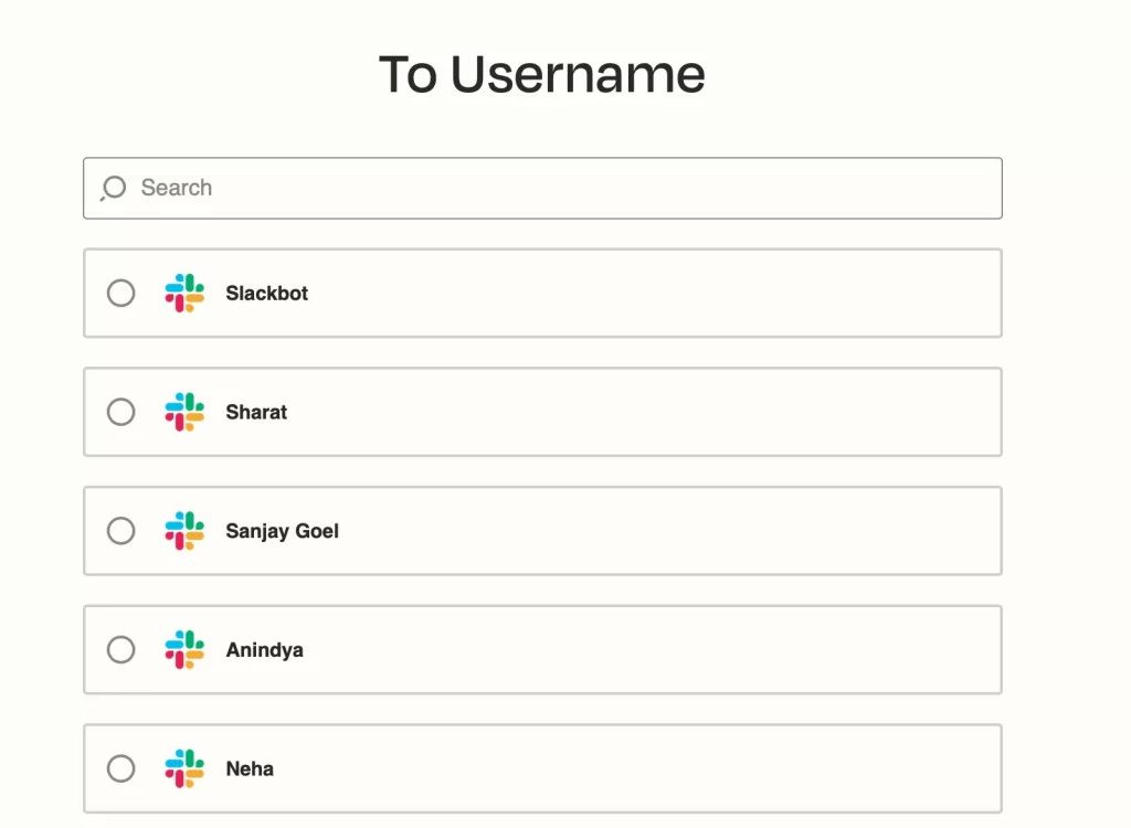 Slack configuration