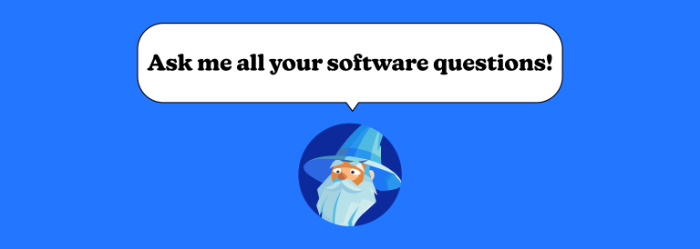 Ask our AI tool any question about software